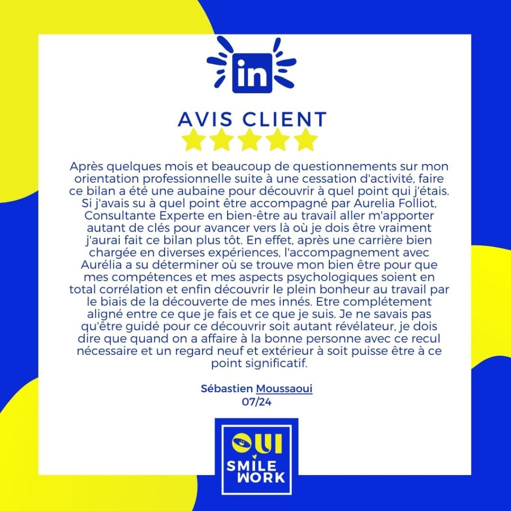 bien être au travail neurosciences cognitives QVCT RSE santé mentale
espace plaisir spa plaisir petit déjeuner équilibré repas équilibré bienveillance bonne humeur gestion du stress reconversion france travail professionnelle faire le point pôle emploi, projet professionnel évolution professionnelle reconversion parcours professionnel la formation professionnelle demandeurs d emploi fongecif reconversion professionnelle situation professionnelle professionnalisation formation professionnelle changer de métier individuel de formation congé individuel reconvertir marché de l emploi aptitudes mobilité professionnelle orientation professionnelle réorientation recherche d emploi demandeur d emploi parcours de formation activité professionnelle secteur d activité faire une reconversion créer des compétences envies professionnelles suivre une formation projet de formation congé individuel de formation employabilité carrières carrière professionnelle burn out dépression depression stress vie pro vie privée patron toxique aide bilan de compétences NANTES ou en visio